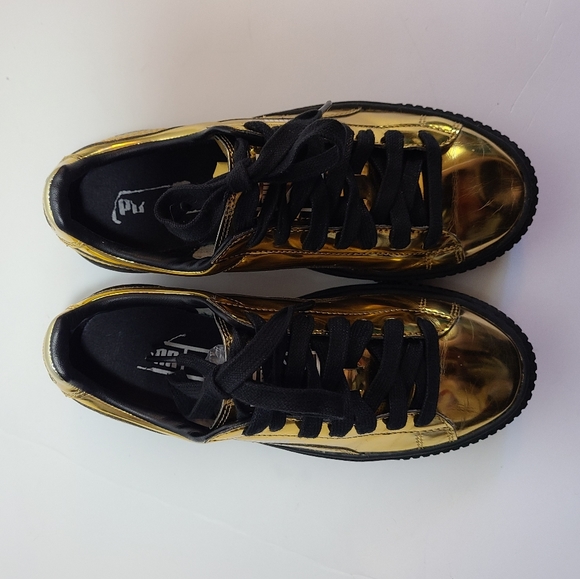 Puma Platform Gold Basket Sneaker - Picture 2 of 8
